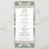 Programme de mariage vintage Art Nouveau par Mucha (Devant)