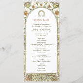 Programme de mariage vintage Art Nouveau par Mucha (Dos)