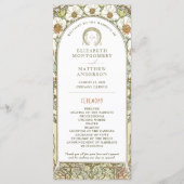 Programme de mariage vintage Art Nouveau par Mucha (Devant)