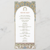 Programme de mariage vintage Art Nouveau par Mucha (Dos)