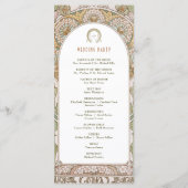 Programme de mariage vintage Art Nouveau par Mucha (Dos)