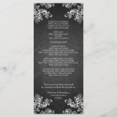Programme de mariage Vintage Fils 2 Noir (Dos)