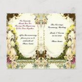 programme de mariage vintage mignon (Devant)