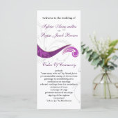 programme de mariage violet (Debout devant)