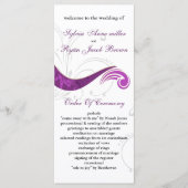 programme de mariage violet (Devant)