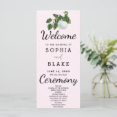 Programme de mariage violet feuilles de plantes de (Debout devant)
