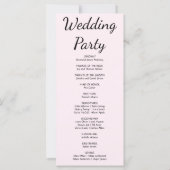 Programme de mariage violet feuilles de plantes de (Dos)