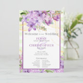 Programme de mariage violet Lilac (Debout devant)