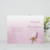 Programme de mariage violet rose bud lilac (Debout devant)