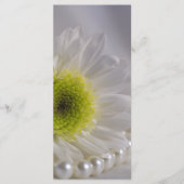 Programme de mariage White Daisy and Pearls (Devant)