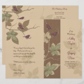 Programme de Mariages de automne pour les oiseaux (Devant / Derrière)