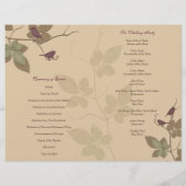 Programme de Mariages de automne pour les oiseaux (Dos)