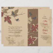 Programme de Mariages de automne pour les oiseaux (Devant / Derrière)