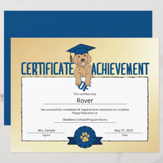 Programme de marionnettes d'or Animaux de compagni (Devant / Derrière)