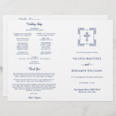 Programme de masse des Mariages catholiques de la  (Devant / Derrière)