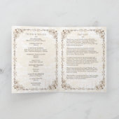 Programme de mémorial bifold vintage Psaume 23 (Intérieur)