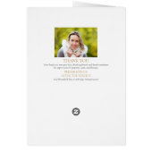 Programme De Mémorial Funéraire De L'Ordre Floral (Dos)