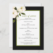 Programme de mémorial funéraire de rose noire flor (Dos)