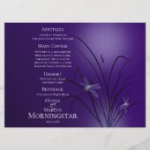 Programme de menu mariage | Amethyst Purple Dragon (Devant)
