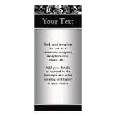 Programme de menu noir et argent (Devant)