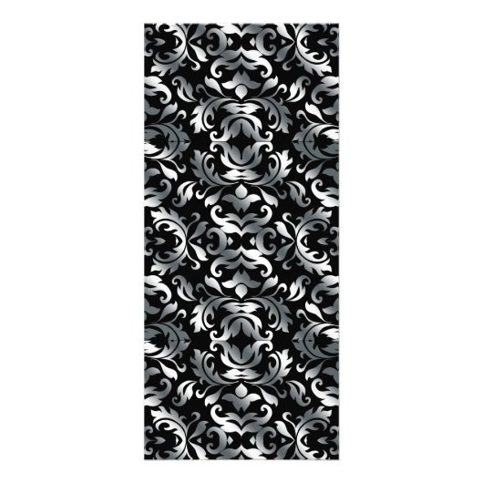 Programme de menu noir et argent (Dos)