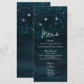 Programme de menu Tourbillons et étoiles du ciel é (Devant / Derrière)