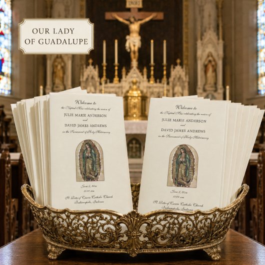 Programme de messe de mariage catholique de Guadal
