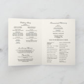 Programme de messe de mariage catholique romain (Intérieur)