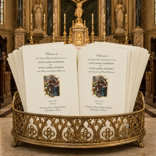 Programme de messe de mariage catholique tradition
