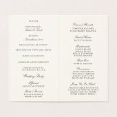 Programme de mini-mariage Fleurs de récolte (Inside Unfolded)