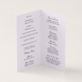 Programme de mini-mariage GoLégèrement Floral (Inside)