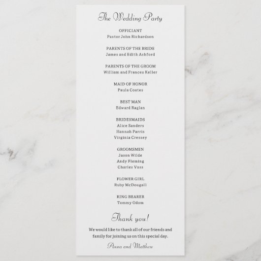 Programme de monographie florale de Noël tout simp (Dos)