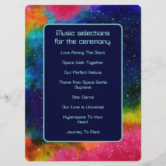 Programme de musique Mariage de science-fiction ga (Devant)