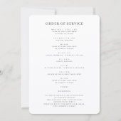 Programme de photo commémorative célébrant la vie (Dos)