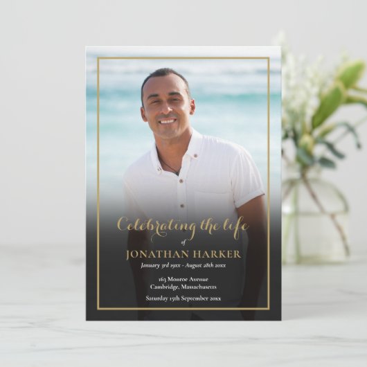 Programme de photo commémorative funéraire Ordre d (Debout devant)