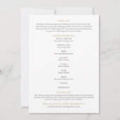 Programme de photo florale funéraire Ordre de serv (Dos)