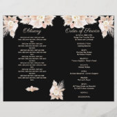 Programme de photos du service funéraire de fleurs (Dos)