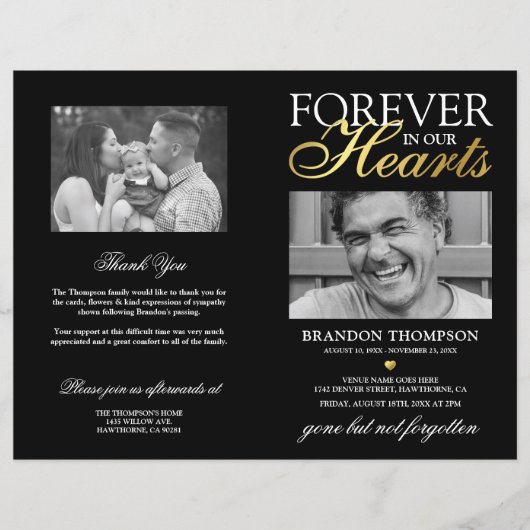 Programme de photos pour l'ordre de service commém (Devant)