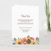 Programme de photos sur l'ordre de service funérai (Dos)