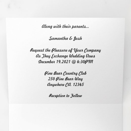 Programme de pliage à trois lettres (Intérieur en premier)