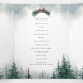 Programme de pliage à trois lettres Mariage rustiq (Intérieur au milieu)