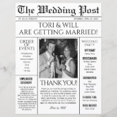 Programme de poste mariage (Devant)