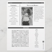 Programme de presse Mariage personnalisable (Dos)