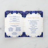 Programme de Quinceañera Floral Princesse Bleu Fon (Intérieur)