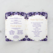 Programme de Quinceañera Floral Princesse Violet F (Intérieur)