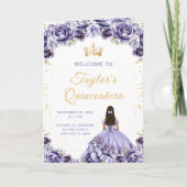 Programme de Quinceañera floral princesse violet p (Devant)