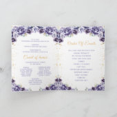 Programme de Quinceañera floral princesse violet p (Intérieur)