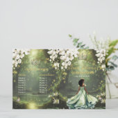 Programme de Quinceanera vert sauge Princesse et G (Debout devant)