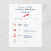 Programme de Réception de Mariage à Montauk NY (Devant)