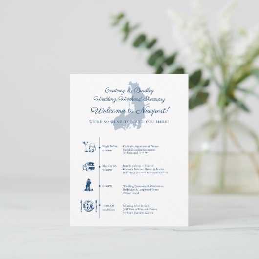 Programme de Réception de Mariage à Newport RI (Debout devant)